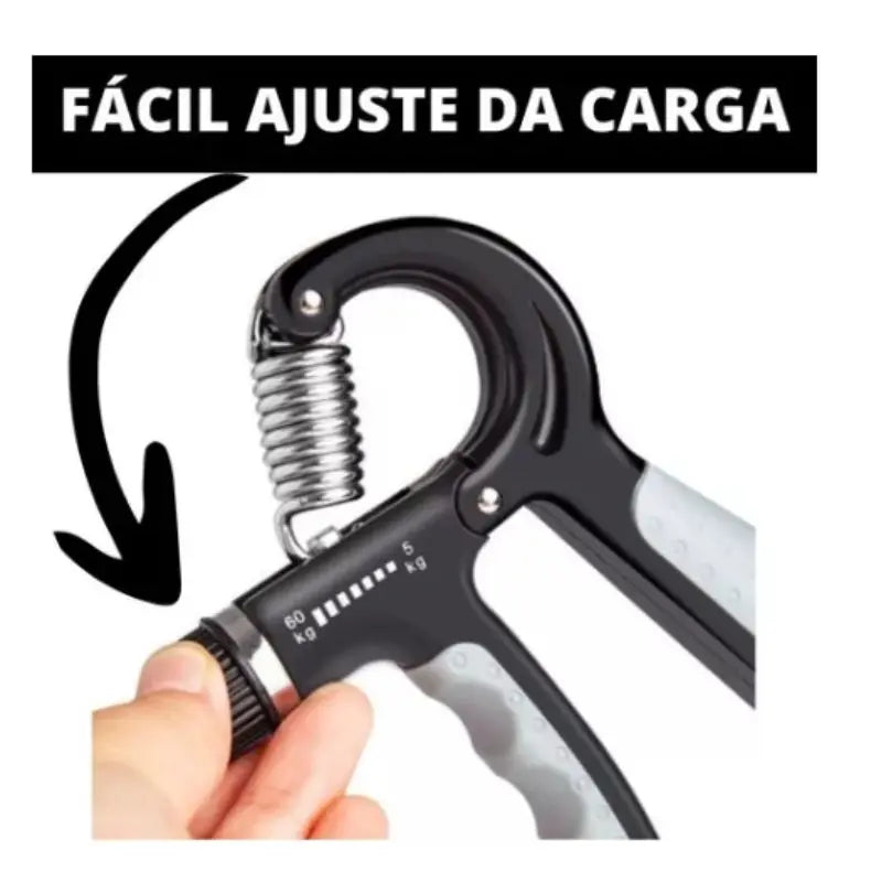 Hand Grip Ajustável com Mola: Fortaleça Mãos e Antebraços com Conforto e Precisão